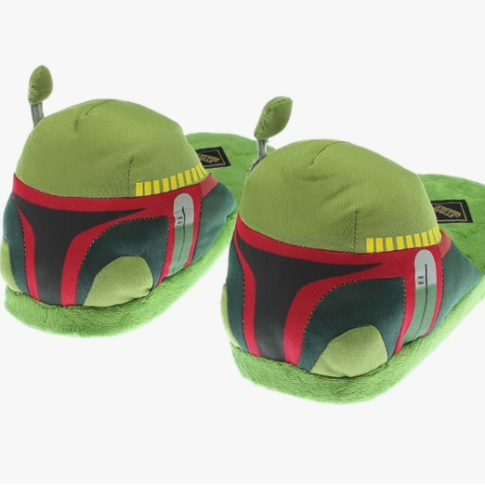 Official Disney Star‎ Wars Boba Fett Slippers Unisex Size XL Comfortable Plush